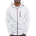 thumbnail image 1 of Kcodviy Haut d'Automne Hiver pour Homme Chandails à Capuche pour Homme Blouse Ajustée Décontractée Unie Chandail à Capuche en Molleton pour Homme Manteau Doux Haut Long Chandails à Capuche pour Homme Chandail à Enfiler Manche Chandail à Capuche Haut, 1 of 6