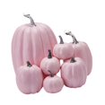 thumbnail image 3 of Abbracc 7Pcs Assorted Artificial Pumpkins Embellishment Photo Props Halloween Decoration Pink, 3 of 9