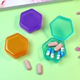 thumbnail image 2 of Small Pill Box Daily Mini Pill Organizer Portable For Purse Travel ; Y6G9, 2 of 9