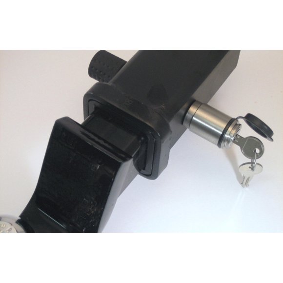 DeadBolt Trailer Coupler Lock RH3-SS Flush Lock Design; Black; Stainless Steel