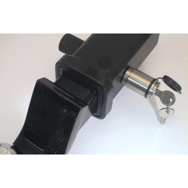 DeadBolt Trailer Coupler Lock RH3-SS Flush Lock Design; Black; Stainless Steel