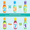 thumbnail image 4 of Fun Bowling Ball Game For Children Bowling Ball Set With 10 And 2 Balls In A Mesh Bag Inside, 4 of 4