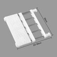 thumbnail image 4 of 1 Ensemble de Séparateur d'Étagère et Séparateurs Sans Clous Étagère de Rangement Rétractable pour Garde-Robe, 4 of 6