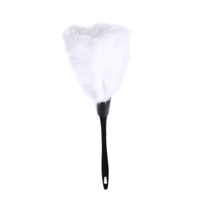 bedienty Mini Portable Duster Tabletop Hanging Dust Brush Soft Cleaning Brushes Decorations Computer Keyboard Bedroom White 35x15cm 1Set