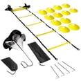 thumbnail image 4 of Football Speed Agility Training Kit Agility Ladder Football Ladder with 12-Rung with 12 Cones and 4 Stakes Football Training Equipment Speed Agility Training Kit for Football, 4 of 7
