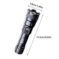thumbnail image 3 of EGNMCR Camping & Randonnée Affichage Numérique Intelligent Lampe de Poche LED USB Rechargeable Haute Puissance Zoom Télescopique Lampe de Travail Portable Lampe de Poche, 3 of 9