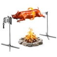 thumbnail image 1 of VEVOR Rotisserie Grill, AC120V 8 Level Height Electric Rotisserie Grill Kit, BBQ Grills Rotisseries Kit with 132 lbs Load Capacity, 38W Motor, Stainless Steel Automatic Grilling Kits for Parties, 1 of 9