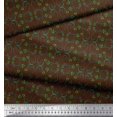 thumbnail image 3 of Feuilles de Tissu de Coton Marron Pomme & Damassé Filigrane Imprime par Yard 56 Pouces de Large, 3 of 3