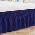 thumbnail image 3 of Solid Color Elastic Bed Skirt Wrinkle Free Dust Ruffle for Twin Queen King US Size, 3 of 4