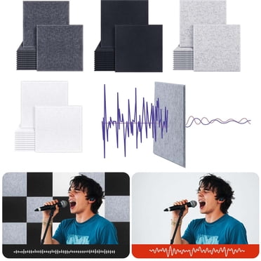 Soundproof Panels under $5! CQCYD Sound Insulation Board, High Density Self Adhesive Acoustic Panel, Home Office Studio Soundproofing Tile, Noise Reduction Board for Wall and Recording