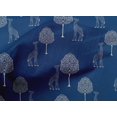 thumbnail image 4 of oneOone Cotton Poplin Fabric Tree & Giraffe Block Printed Fabric 1 Yard 56 Inch Wide, 4 of 4
