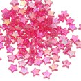 thumbnail image 1 of Uxcell Perles Étoile Cristal 11mm, 400 Pcs Perles Étoile Acrylique, Rouge Rose, 1 of 5
