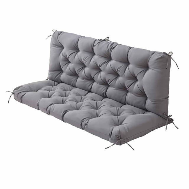 relayinert Swing Cushion, Cushion, Chair Replacement, Soft For Balcony With Tray dark gray 150*100*10cm