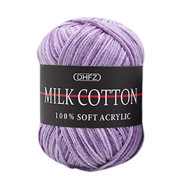 Meitianfacai Multi Color Cotton Wool Yarn, 50g Hand Knitting Crochet Yarn