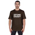 thumbnail image 1 of Inkmeso Men's Graphic Printed "First Time Daddy" Short Sleeve Tee Shirt Jersey Shirt For Dad, 1 of 7