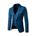 thumbnail image 3 of TIMIFIS Mens Suits 3 Piece Slim Fit Casual One Button Solid Suits for Mens Business Wedding Party Jacket Blazer & Pants &Vests SetFall, 3 of 6