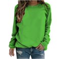 thumbnail image 1 of Sweat-shirts Décontractés à Col Rond à Manches Longues Coupe Ample Pull-Overs Doux Automne Vêtements de Mode, 1 of 5