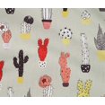 thumbnail image 5 of oneOone Cotton Poplin Fabric Leaves & Floral Block Decor Fabric Printed BTY 42 Inch Wide, 5 of 5