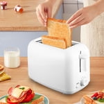 Retro Toaster,Functions Stainless Steel for Kitchen Office Removable Crumb Tray Under Base Cord Storage White, Modern Design
