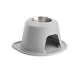 thumbnail image 1 of WeatherTech Système d'Alimentation pour Animaux Simple Haut Support de 8 Pouces de Hauteur - Acier Inoxydable - Gris Pâle, 1 of 1