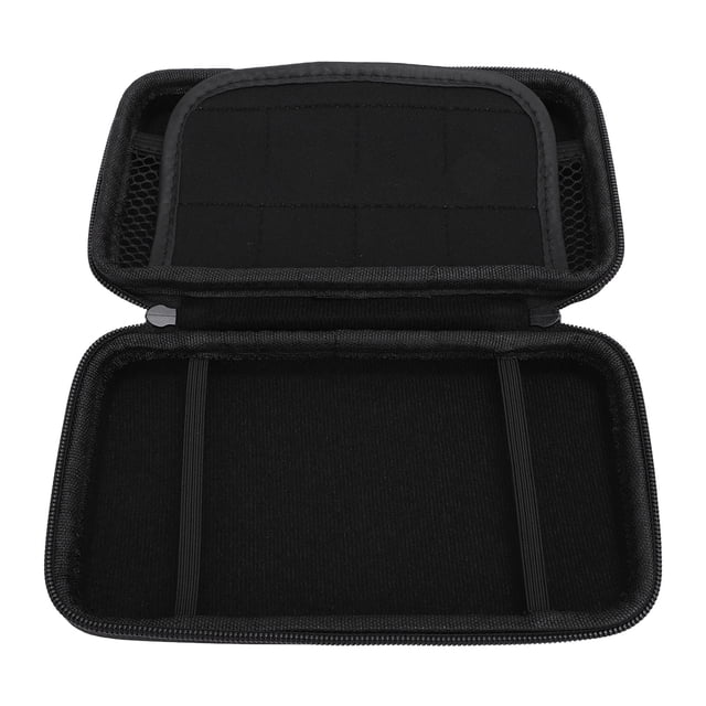 Carrying Case for New 2DS XL 2DS LL 3DS Consoles, Hard Shell Travel Pouch with 8 Game Card Slots, Water Resistant PU Exterior and EVA Interior Storage Bag