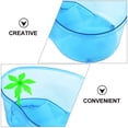 thumbnail image 2 of EIMELI Sky-blue Plastic Turtle Tank for Pet Use Creative Design with Deep Capacity 6.7 x 4.7 Inches, 2 of 8