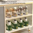 thumbnail image 4 of Shoe Slots Organizer, 2 Pack Adjustable Double Layer Shoe Rack Stackable Shoe Organizer, Space Saving Shoe Stackers for a Pair Of Shoes for Closet Cabinet Organization, 4 of 8