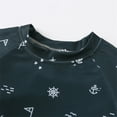 thumbnail image 4 of Hiiyo Toddler Boys 3Pcs Swimsuit Long Sleeve Rash Guard Shorts Hat Quick Dry Bathing Suit, 4 of 8