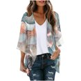 thumbnail image 1 of CEHVOM Blouse Décontractée à Manches Longues Imprimée pour Femme avec Poche Cardigan Liquidation, 1 of 4