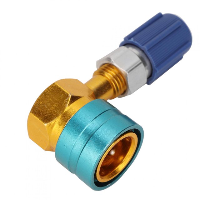 Cergrey R1234YF To R134A Air Conditioner Quick Coupler Aluminum AC Connector Adapter