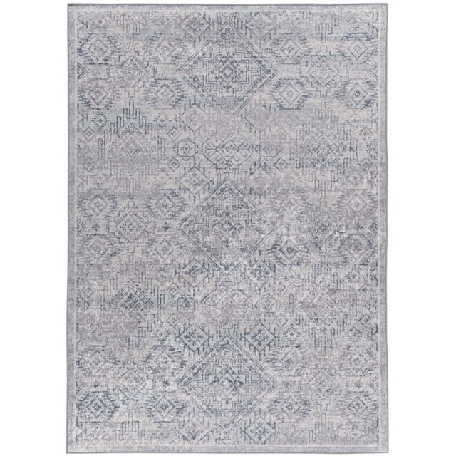 Emerald Barton Blue & Ivory 3'3" x 5' Accent Rug