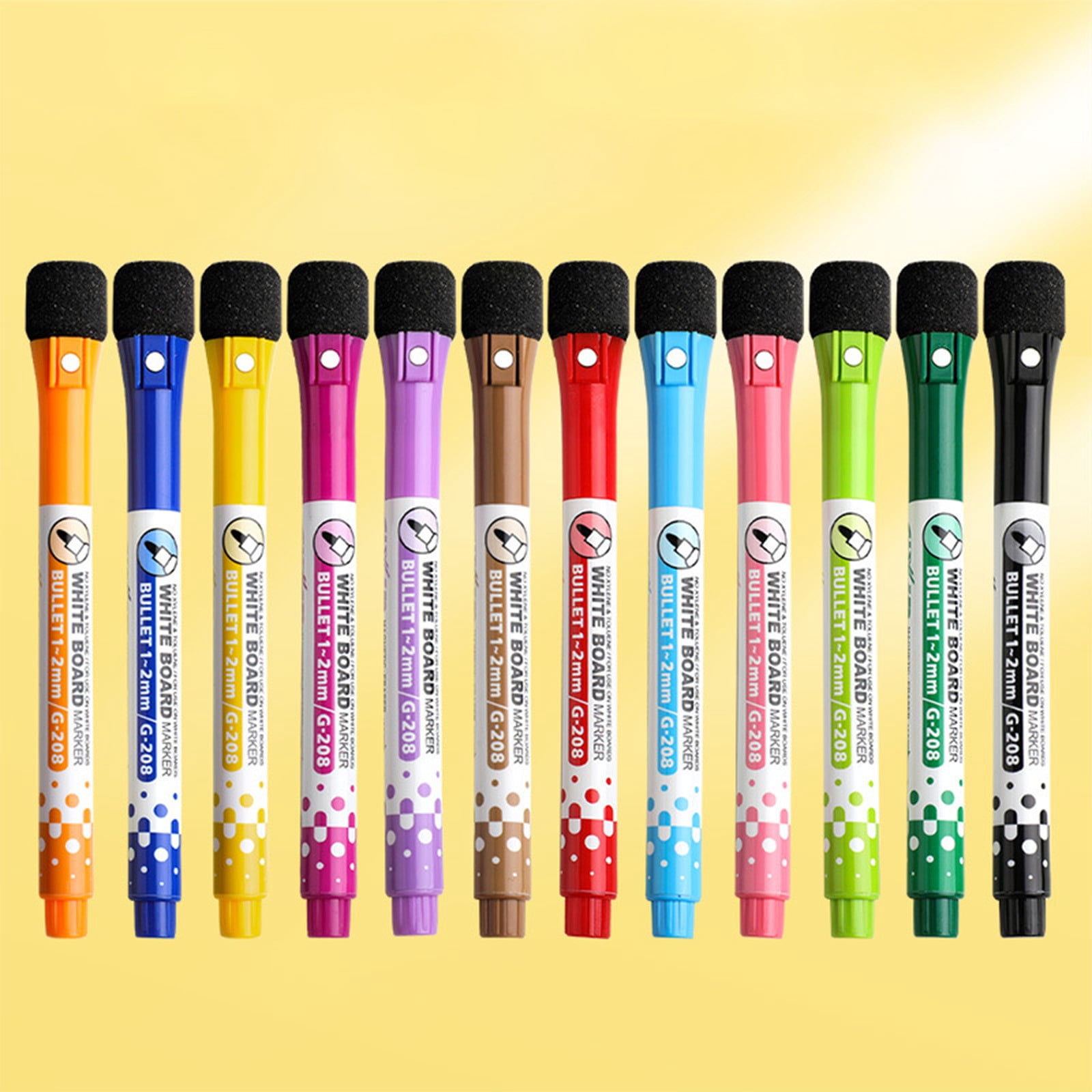 Amzcrzy Plastic Whiteboard Marker Erasable Whiteboard Marker Children's Environmental Magnetic Paintbrush Large Capacity Teachers with Whiteboard Marker Colorful Water-Based Pen Furniture
