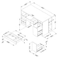 thumbnail image 4 of South Shore Crea Craft Table, in Pure White, 4 of 15