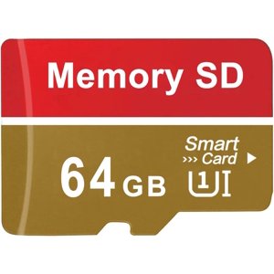64GB Carte mémoire MicroSDXC UHS-I U3 V30 Classe 10 4K UHD Surveillance du transfert vidéo à grande vitesse SD Carte avec adaptateur pour Dash Cam