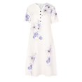 thumbnail image 4 of TIMIFIS Robe Florale Bohème Ample Décontractée d'Automne pour Femmes avec Poches, Manches Courtes, Longue Maxi, Robe Évasée d'Été pour la Plage, Robes d'Invitée de Mariage d'Automne, 4 of 6