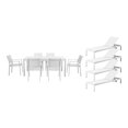 thumbnail image 1 of Pangea Home David 11-piece Aluminum Patio Dining Set in White, 1 of 20