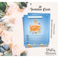 thumbnail image 5 of Darling Souvenir Blue Birthday Invitation Card Printable Fill or Write In Blank Invites Party Supplies Pack Of 28 5 x 7 Inches, 5 of 5