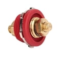 thumbnail image 1 of Thru Panel Terminal, Zinc Alloy Brass Thru Panel Stud Junction High Strength 3/8in Chemical Resistant  For Marine For RV Black,Red, 1 of 8