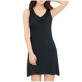 thumbnail image 1 of Tnhcen Robe de Nuit Débardeur Rembourrée en Modal Uni à Col Rond pour Femme - P-3TG 20 % Modal 40 % Coton 40 % Polyester, 1 of 7