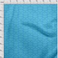 thumbnail image 4 of oneOone Viscose Chiffon Turquoise Blue Fabric Geometric Craft Projects Decor Fabric Printed By The Yard 42 Inch Wide, 4 of 5