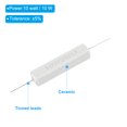 thumbnail image 3 of Unique Bargains 5Pcs 20 Ohm Resistors, 10W Ceramic Cement Resistor Power Cement Resistor Kit Tolerance 5% for Power Adapters Audio, 3 of 4