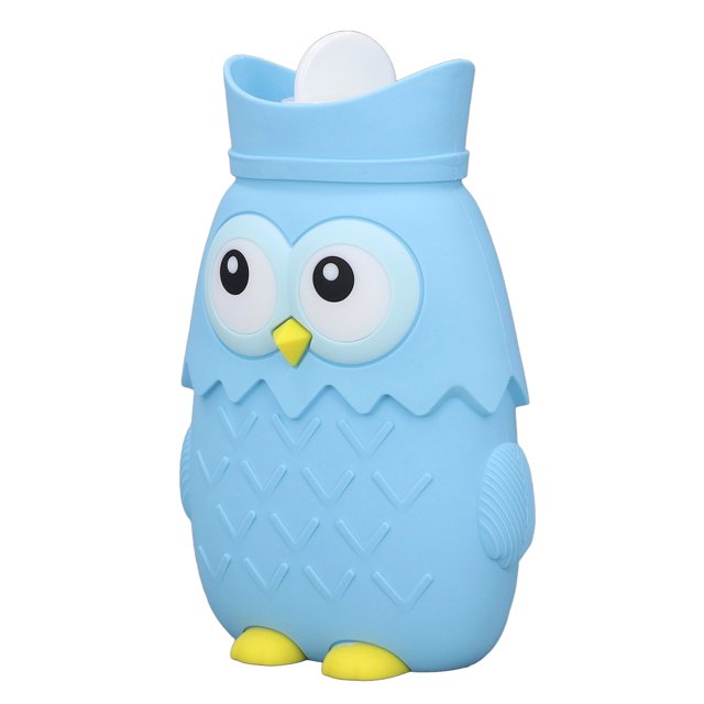 Hot Water Bag, Heating Water Bag Heat Preservation Silicone Cartoon Portable For Home Pink,Light Blue