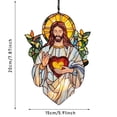 thumbnail image 3 of Je Sus S Un Catcher Acrylic Stained Glass Window Hanging for Home Holiday Decorations, 3 of 4