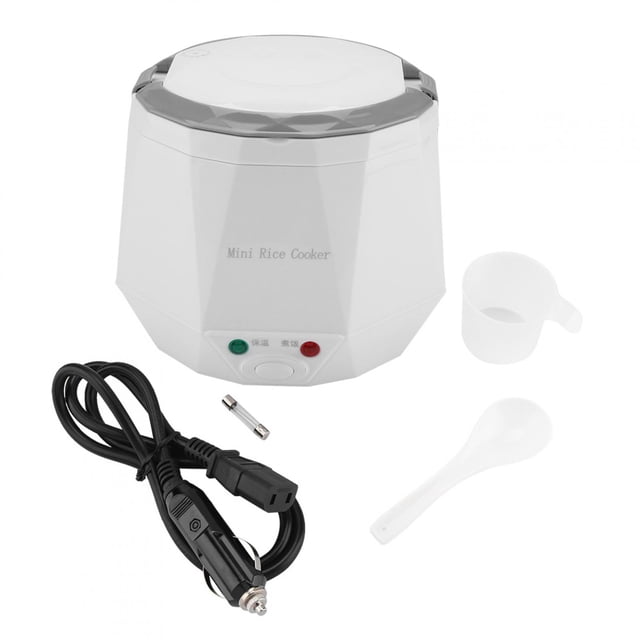 Electric Rice Cooker For Car Food Steamer Portable Rice Cooker Multifunctional Rice Cooker Electric Food Steamer 12V 100W 1.3 L Electric Portable Multifunctional Rice Cooker Food