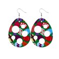 thumbnail image 1 of Creative Easter Leather Earrings Colorful Eggs Party Rabbit Happy Easter Day Decor Bunny Ester Parti Girls Gifts, Style 7, 1 of 3