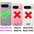 thumbnail image 2 of Asuwish Phone Case for Google Pixel 9 Pro XL/10 Pro XL Tempered Glass Screen Protector Magnetic Bracket stand Translucent Shockproof Protective Cell Cover Pixel9ProXL Pixel10ProXL Nine Women Men Pink, 2 of 7