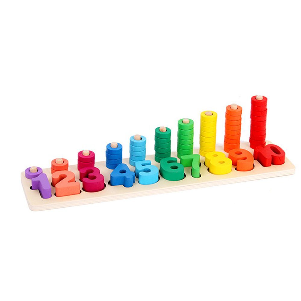 MesaSe Digital Building Blocks Toys Children Numbers Matching Educational Development Recognition Toys Early Education Toys