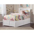 thumbnail image 2 of AFI Metro Twin Size Solid Wood Bed with Storage Drawers in White, 2 of 8