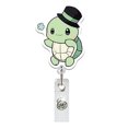 thumbnail image 1 of Mignon Rouleau de Badge Rétractable en Acrylique Tortue Support de Badge Rotatif pour Docteur Infirmière Enseignant Étudiant, 1 of 4