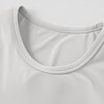 thumbnail image 4 of SROBPTY T-Shirts Garçons Filles, T-Shirt de Base pour Enfants Uni à Col Rond d'Été Décontracté Confortable et Respirant Gris 5 Ans, 4 of 5